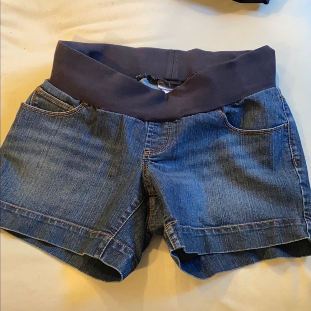 Motherhood maternity jean shorts